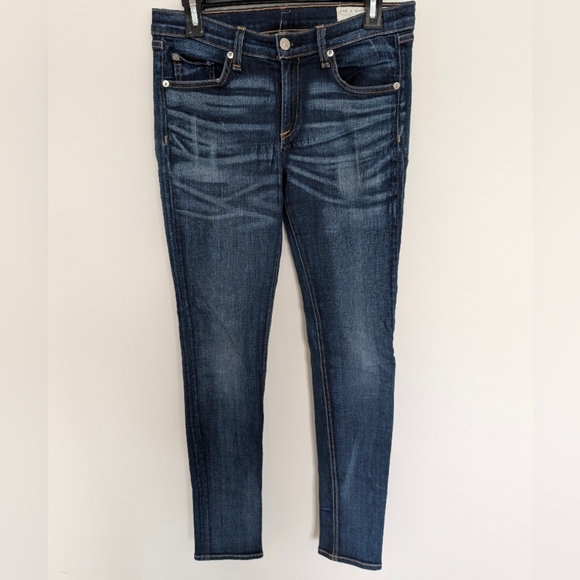 RAG & BONE Skinny Jeans Women’s Size 28 Style #W1502K520 Dark Wash Color Chester - Picture 1 of 10
